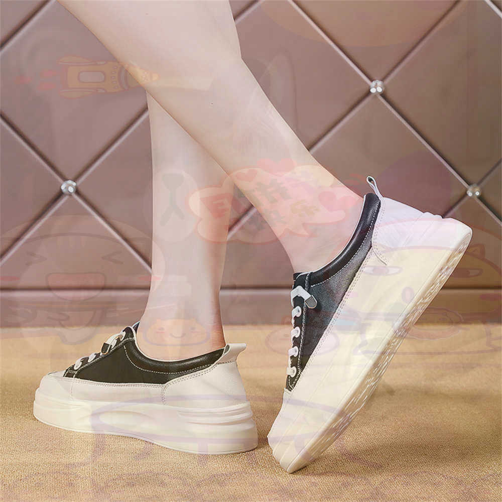 Street Fashion Vietnam - Sznurowane mokasyny Chunky Loafers Woman Skateboarding