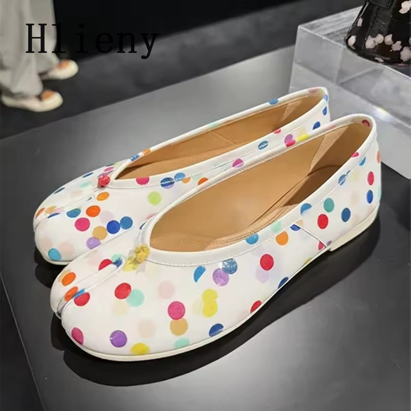 Street Fashion Walking - Kolorowe baleriny damskie Hlieny Fashion z