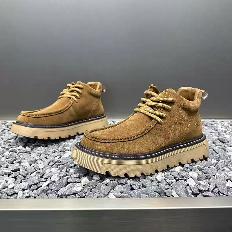 Street Fashion Walking - Męskie buty na platformie na jesień