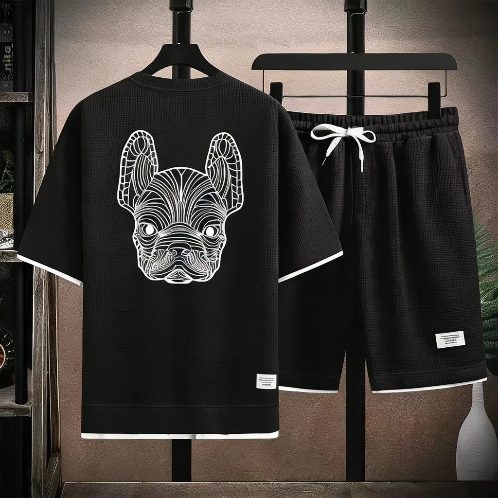Street Fashion Tshirt - Letni męski zestaw: szybkoschnąca koszulka z