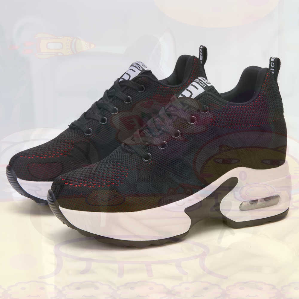 Street Fashion Walking - Czerwony Rozmiar 36 Buty Kobieta Tenis