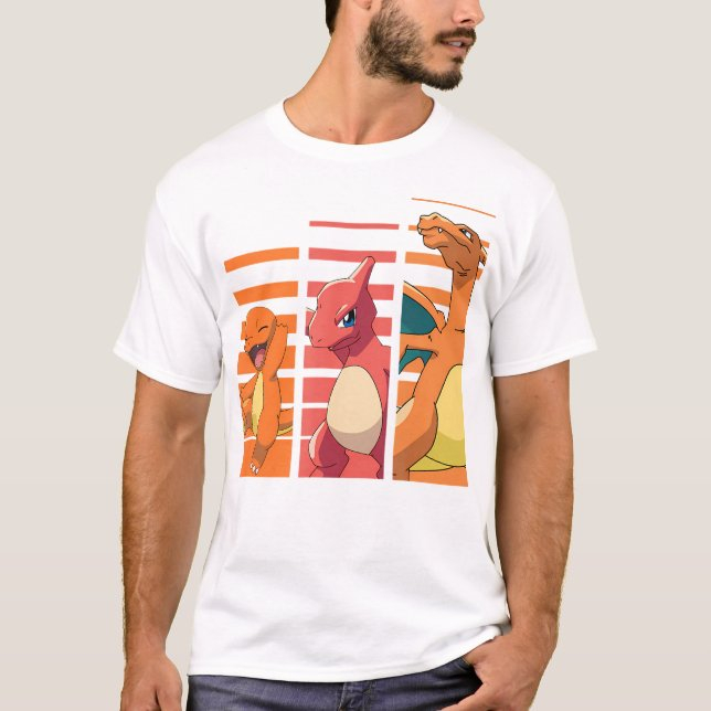 Street Fashion Evolution - Koszulka męska z nadrukiem ewolucji Pokémon