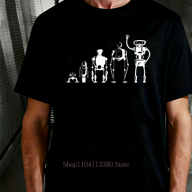 Street Fashion Evolution - Koszulki męskie z grafiką Robot Evolution,