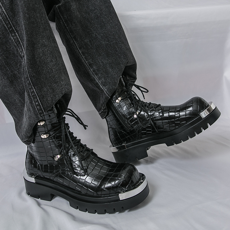 Street Fashion Walking - Wysokie męskie buty outdoorowe do wędrówek,