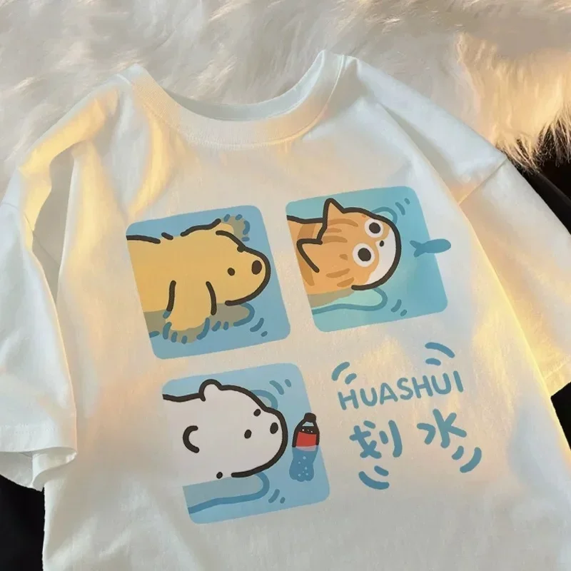 Fashion Street Cat - Kreskówkowy Śliczny Kot i Pies Wzór