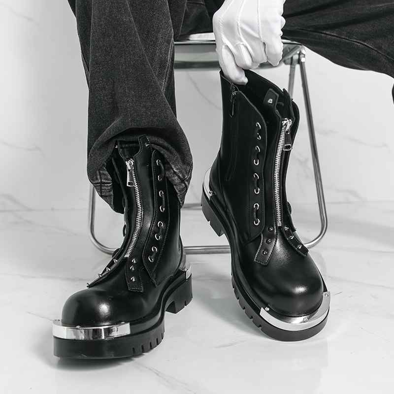 Street Fashion Walking - Męskie buty na grubej podeszwie, designerskie,