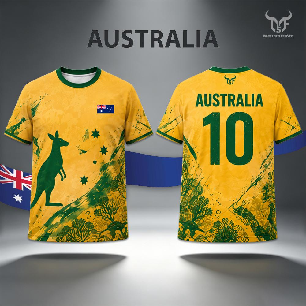 Street Fashion Australia - Koszulka męska z nadrukiem nowej flagi