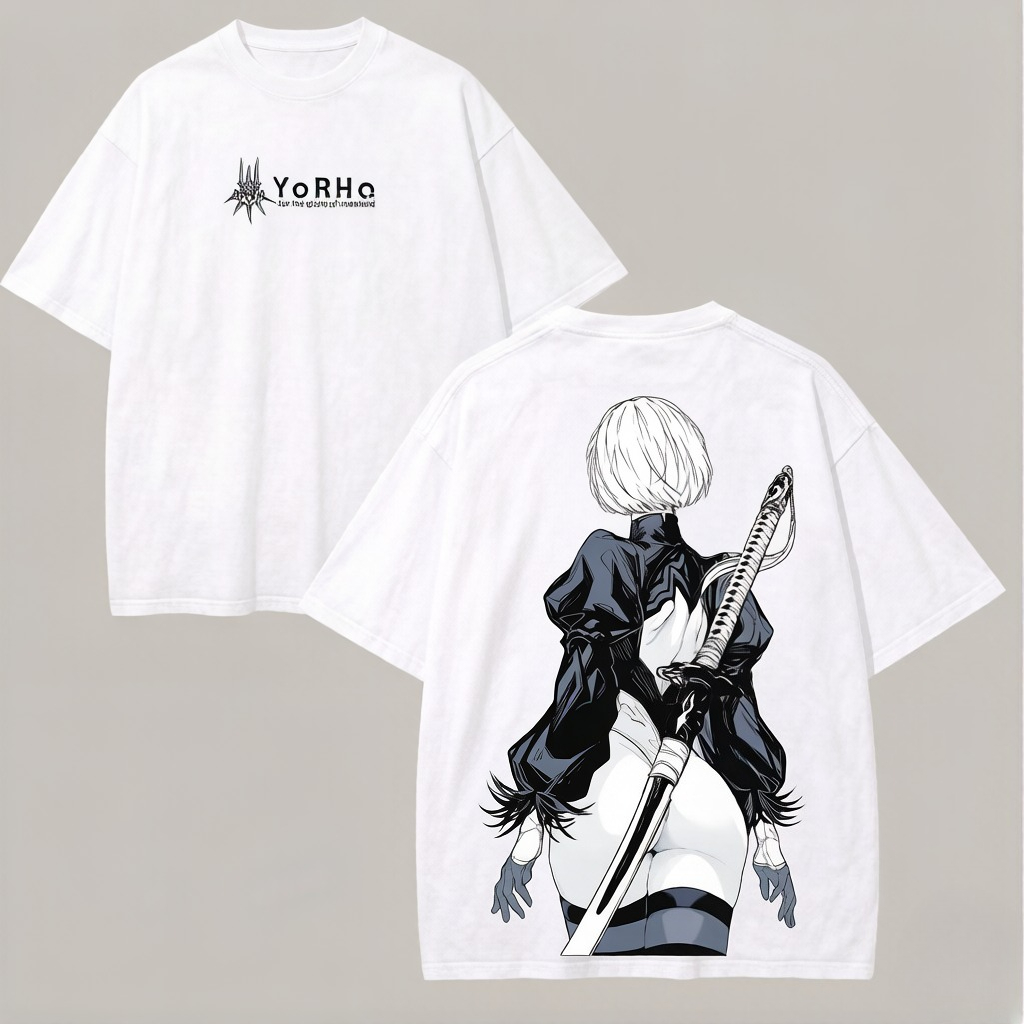 Letnia koszulka anime NieR Aut – Street Fashion Logo recenzja i cena