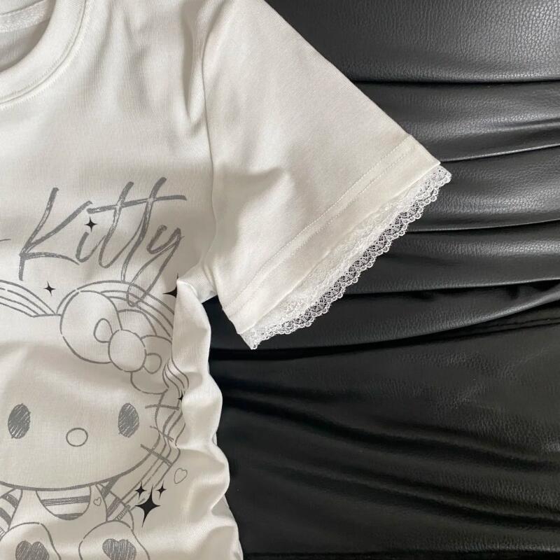 Letnia damska nowa słodka, ret – Street Fashion Tshirt recenzja i cena