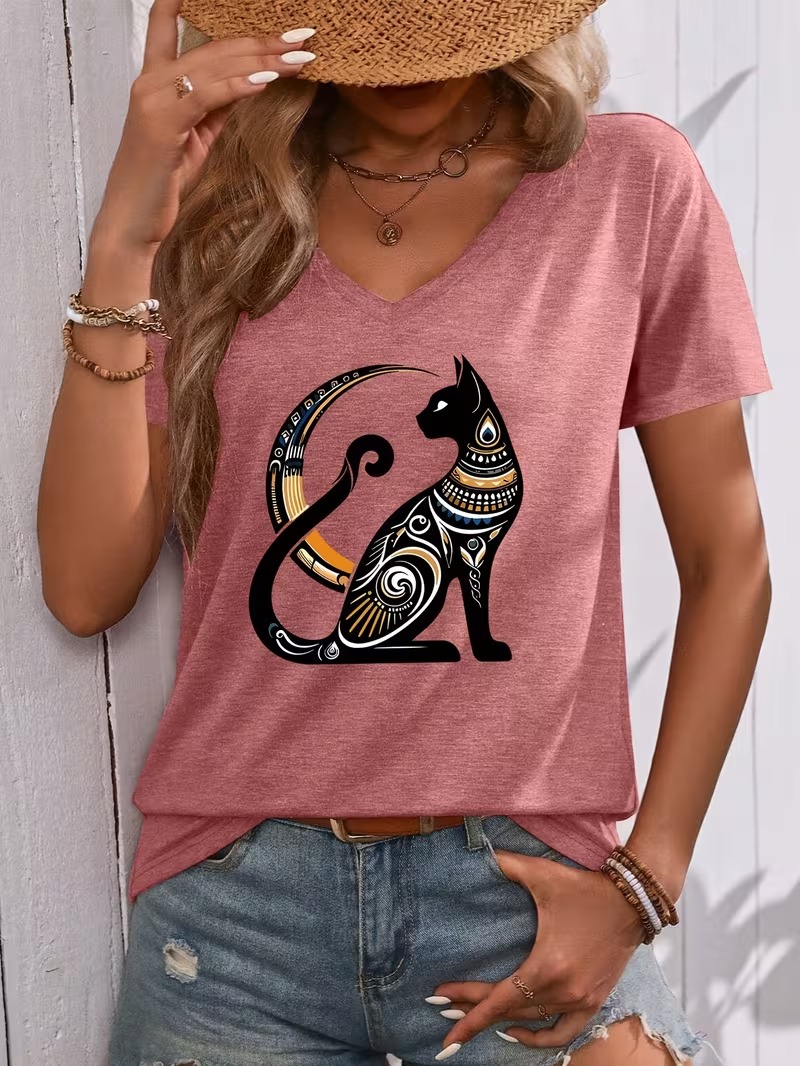 Nowa letnia koszulka damska z  – Fashion Street Cat recenzja i cena