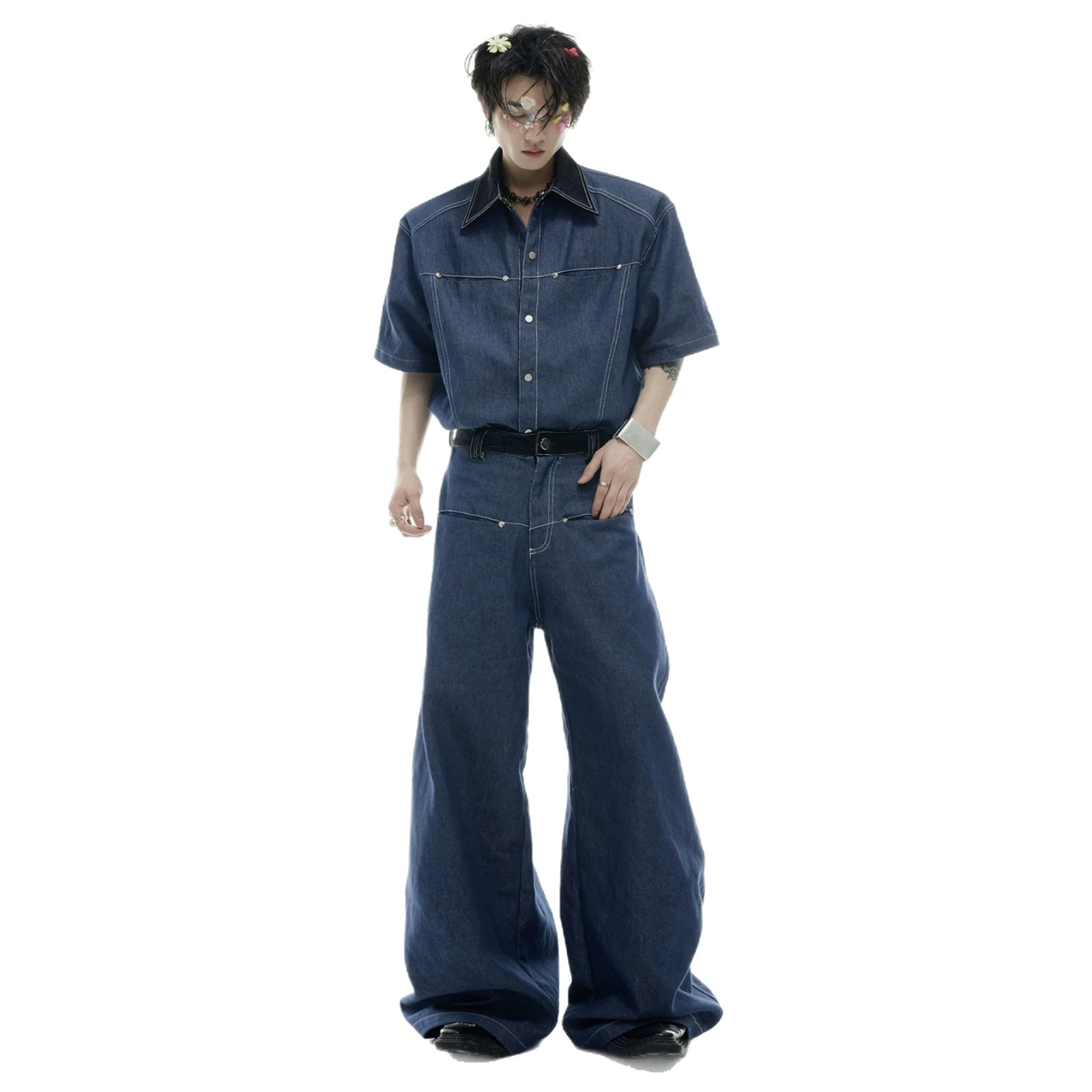 Letni męski zestaw dżinsowy w  – Street Fashion Jeans recenzja i cena