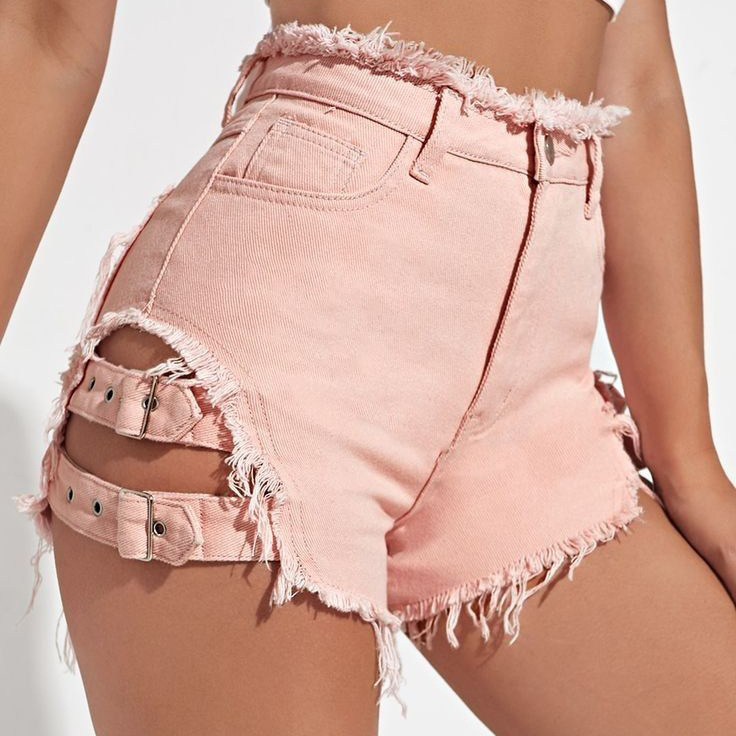 Damskie dżinsowe szorty z wyso – Street Fashion Jeans recenzja i cena