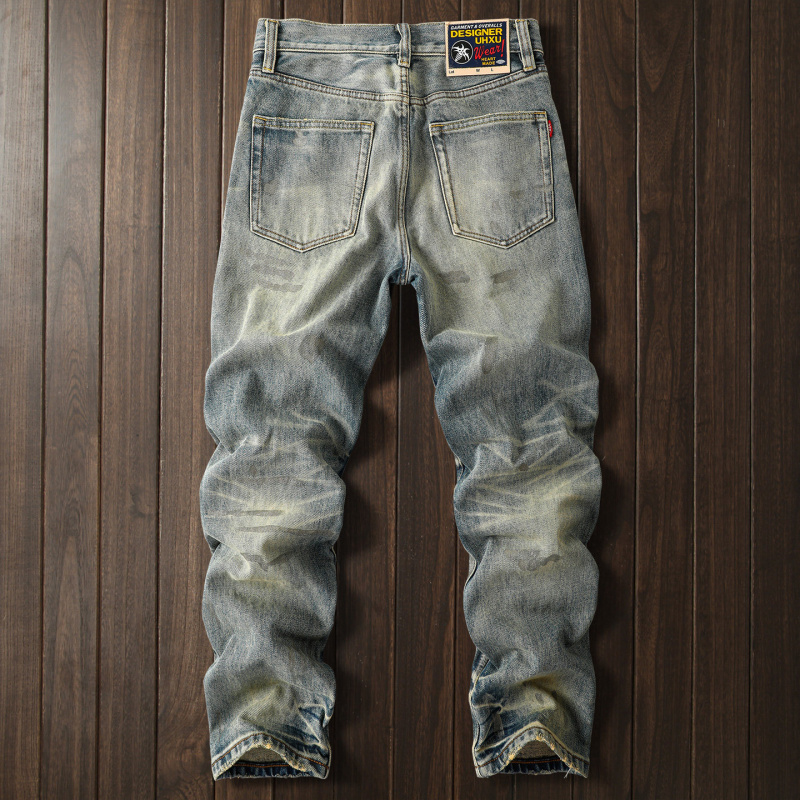 Męskie jeansy z przetarciami w – Street Fashion High End recenzja i cena
