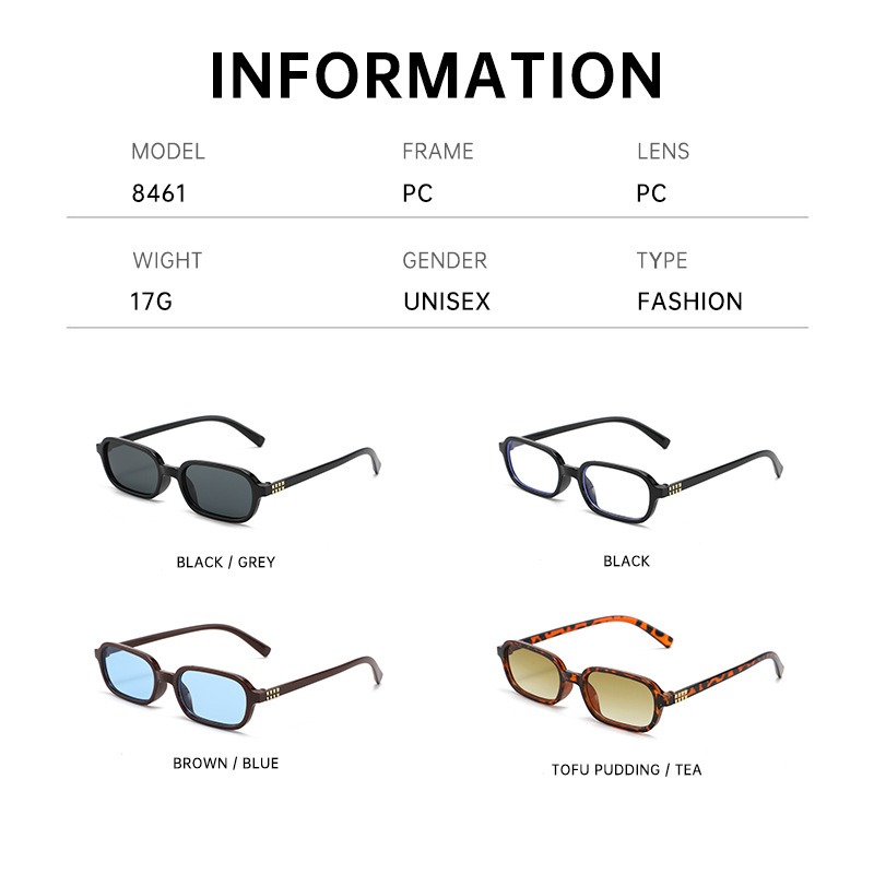 Nowe Małe Kwadratowe Okulary P – Street Fashion High End recenzja i cena