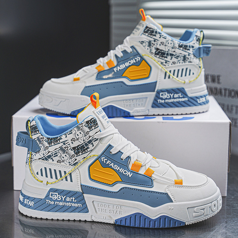 Męskie buty typu high top, mod – Street Fashion Walking recenzja i cena