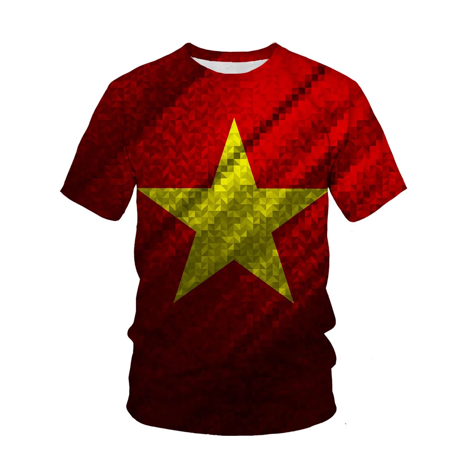 Koszulka męska z nadrukiem fla – Street Fashion Vietnam recenzja i cena