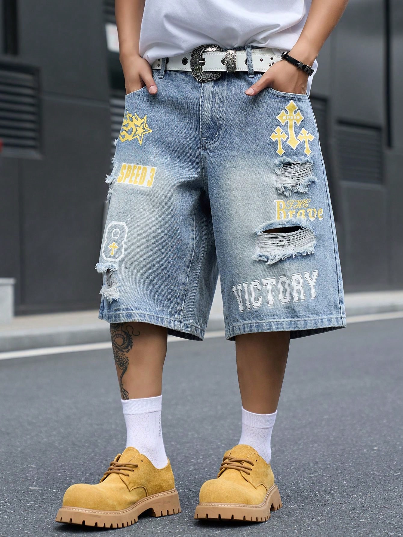 Męskie luźne dżinsowe szorty b – Street Fashion Jeans recenzja i cena