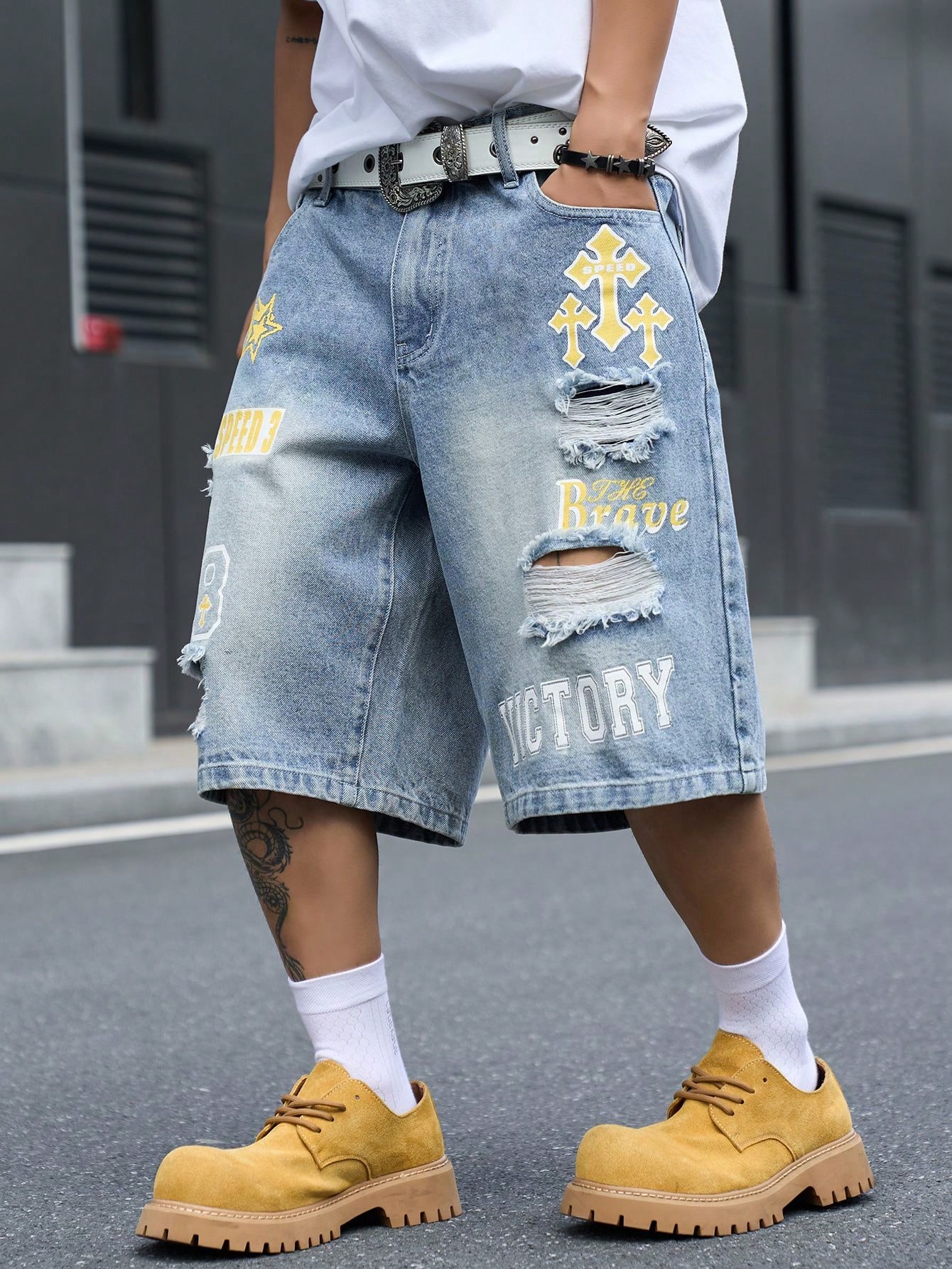 Męskie luźne dżinsowe szorty b – Street Fashion Jeans recenzja i cena